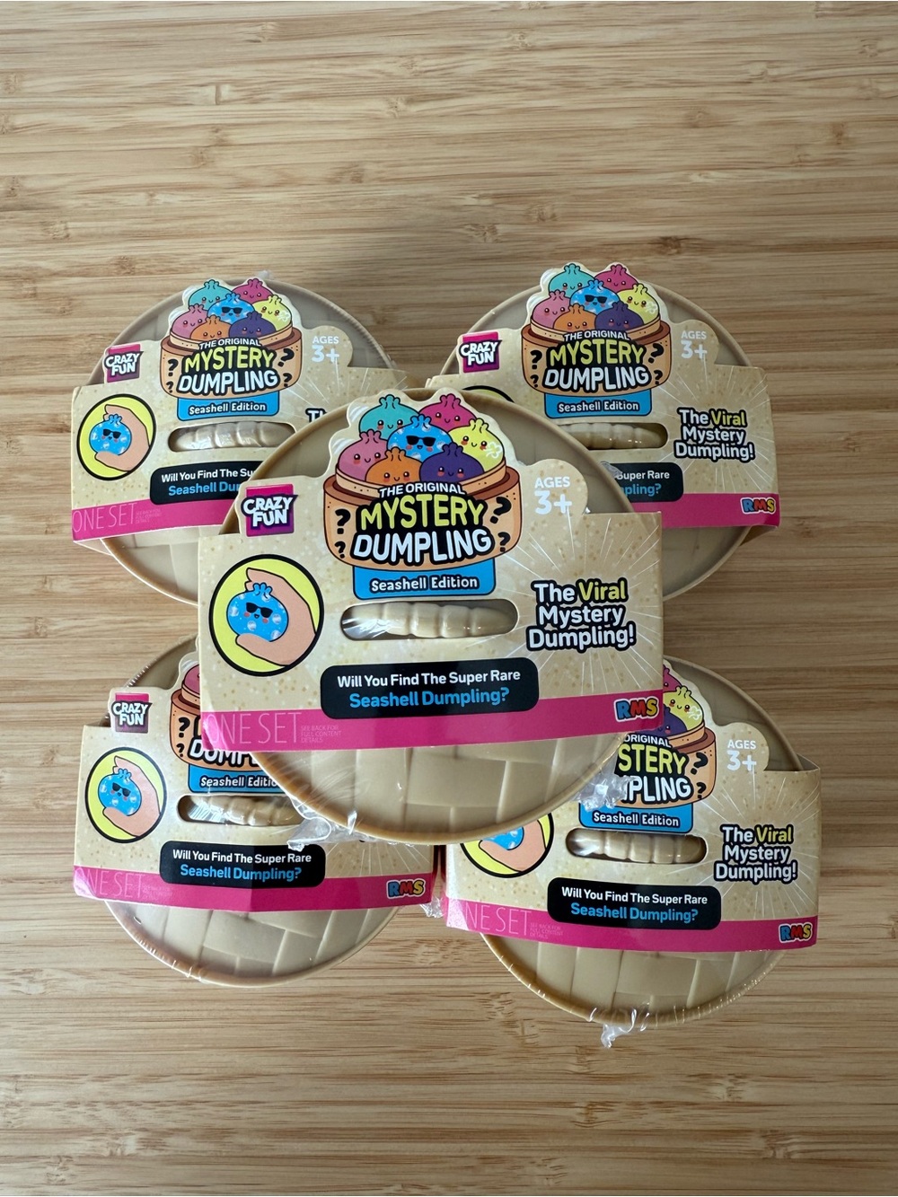 Lot of 5 RMS Crazy Fun Viral Seashell Edition Mystery Dumplings